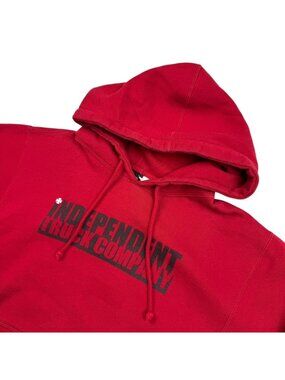 VTG Independent Truck Company Men’s Hoodie Sweatshirt Red • Medium